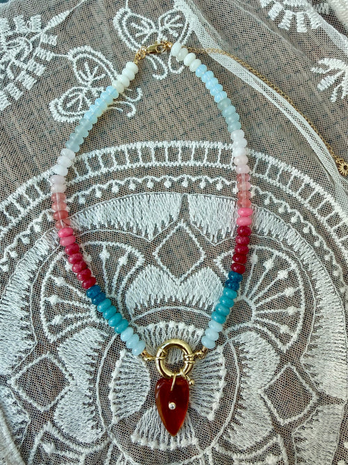 Rainbow Heart Necklace